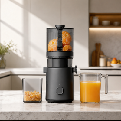 Fresh Smart HJ303 Εξαιρετικά Φαρδύς Αργός Αποχυμωτής Μαστίχας – Η Απόλυτη Εμπειρία Ολόκληρων Φρούτων με Άνοιγμα 155mm, Δοχείο 2400ml, Ψυχρής Έκθλιψης 200W & Αυτοκαθαριζόμενος