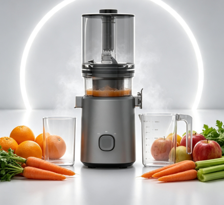 Φρέσκο Smart HJ303 Μεγάλης χωρητικότητας χυτοσυσκευαστή αργής μάσησης 155mm Πλήρης ανανάς βρύση, 2400ml Hopper, 200W κρύο πρέσσο & αυτοκαθαρισμός για οικογένειες & διασκέδαση