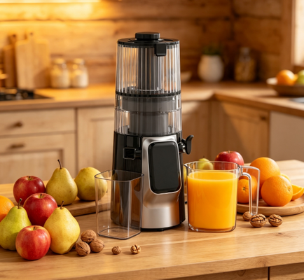 Φρέσκο Smart HJ102D All-in-One Slow Masticating Juicer 6 λειτουργίες για χυμό, smoothie, Sorbet & Nut Milk, 135mm Wide Chute, 200W Cold Press & αυτοκαθαρισμός