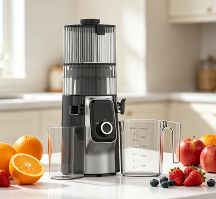Αποχυμωτής Αργής Μάσησης Fresh Smart HJ102C – Ο Αποχυμωτής που σας Βοηθά να Ξεκινήσετε Φρέσκοι Κάθε Πρωί με 3 Ρυθμιζόμενες Ταχύτητες, 135mm Φαρδύς Ανοίγμα, 200W Ψυχρής Έκθλιψης & Αυτοκαθαριζόμενος