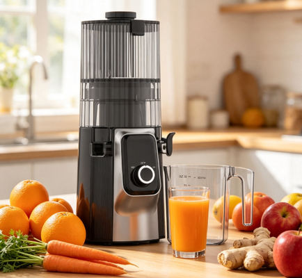 Φρέσκο Smart HJ102C Slow Masticating Juicer Ο χυμοκόμος που σας δίνει την ελευθερία να δημιουργείτε με 3 ρυθμιζόμενες ταχύτητες, 135mm Wide Chute, 200W Cold Press & Self Cleaning