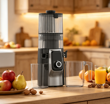 Αποχυμωτής Αργής Σύνθλιψης Fresh Smart HJ102C – Ο Αποχυμωτής που σας Βοηθά να Ευημερείτε με 3 Ρυθμιζόμενες Ταχύτητες, 135mm Φαρδύς Ανοίγμα, Ψυχρής Έκθλιψης 200W & Αυτοκαθαριζόμενος