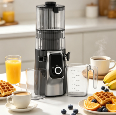 Αποχυμωτής Αργής Σύνθλιψης Fresh Smart HJ102C – Ο Αποχυμωτής που Κάνει τη Φρεσκάδα Συνήθεια με 3 Ρυθμιζόμενες Ταχύτητες, 135mm Φαρδύς Αγωγο, 200W Ψυχρής Πίεσης & Αυτοκαθαριζόμενος