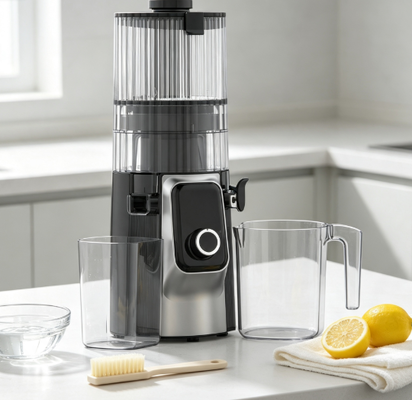 Αποχυμωτής Αργής Σύνθλιψης Fresh Smart HJ102C – Ο Αποχυμωτής που σας προσφέρει ατελείωτες δυνατότητες με 3 ρυθμιζόμενες ταχύτητες, φαρδύ στόμιο 135mm, Ψυχρής Έκθλιψης 200W & Αυτοκαθαριζόμενος