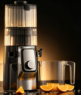 Φρέσκο Smart HJ102C Slow Masticating Juicer Ο χυμοκόμος που σας βοηθά να ανακαλύψετε νέες γεύσεις με 3 ρυθμιζόμενες ταχύτητες, 135mm Wide Chute, 200W Cold Press & Self Cleaning
