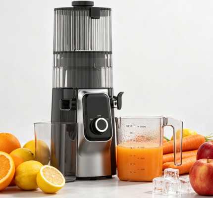 Επιβραδυντικός Αποχυμωτής Fresh Smart HJ102C – Ο Αποχυμωτής που σας Επιτρέπει να Δημιουργήσετε τα Δικά σας Μείγματα Χυμών με 3 Ρυθμιζόμενες Ταχύτητες, 135mm Φαρδύς Ανοίγμα, 200W Ψυχρής Έκθλιψης & Αυτοκαθαριζόμενος