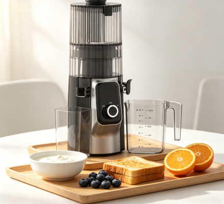 Αποχυμωτής Αργής Μάσησης Fresh Smart HJ102C – Ο Αποχυμωτής που σας δίνει τον χυμό που σας αξίζει με 3 ρυθμιζόμενες ταχύτητες, φαρδύ στόμιο 135mm, ψυχρής πίεσης 200W & Αυτοκαθαριζόμενος