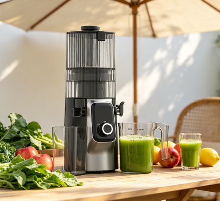 Φρέσκο Smart HJ102C Slow Masticating Juicer Ο χυμοδότης που μετατρέπει την κουζίνα σας σε κέντρο ευεξίας με 3 ρυθμιζόμενες ταχύτητες, 135mm Wide Chute, 200W Cold Press & Self-Cleaning