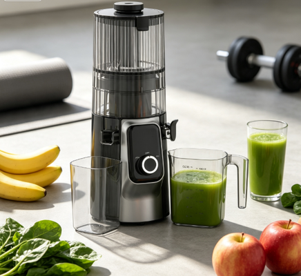Φρέσκο Smart HJ102C Slow Masticating Juicer Ο χυμοκόμος που εμπνέει ένα πιο υγιές αύριο με 3 ρυθμιζόμενες ταχύτητες, 135mm Wide Chute, 200W Cold Press & Self-Cleaning