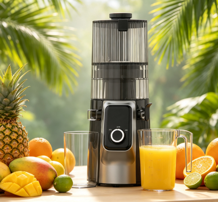 Αποχυμωτής Αργής Σύνθλιψης Fresh Smart HJ102C – Η Απόλυτη Εμπειρία Χυμοποίησης με 3 Ρυθμιζόμενες Ταχύτητες, 135mm Φαρδύς Ανοίγμα, 200W Ψυχρής Πίεσης & Αυτοκαθαρισμός