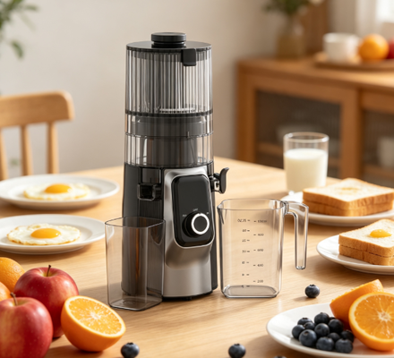 Αποχυμωτής Αργής Μάσησης Fresh Smart HJ102C – Ο Αποχυμωτής που Γνωρίζει Καλύτερα τα Συστατικά σας με 3 Ρυθμιζόμενες Ταχύτητες, 135mm Φαρδύς Ανοίγμα, 200W Ψυχρής Έκθλιψης & Αυτοκαθαριζόμενος