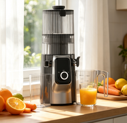 Αποχυμωτής Αργής Στύψης Fresh Smart HJ102C – Το Προσαρμοσμένο Στούντιο Χυμών σας με 3 Ρυθμιζόμενες Ταχύτητες, 135mm Φαρδύς Ανοίγμα, Ψυχρής Έκθλιψης 200W & Αυτοκαθαρισμός για Χυμούς Καλλιτεχνικής Ποιότητας