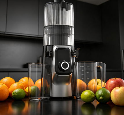 Φρέσκος Smart HJ102C Slow Masticating Juicer   Multi-Speed Edition με 3 ρυθμιζόμενες ρυθμίσεις ταχύτητας, 135mm Wide Chute, 200W Cold Press & Αυτοκαθαρισμός για Custom Juicing