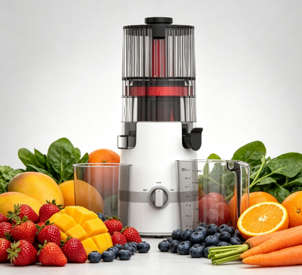 Αποχυμωτής Αργής Στύψης Fresh Smart HJ102B – Φρέσκος Χυμός, Φρέσκια Αρχή, Φρέσκια Οικογένεια με Άνοιγμα 135mm, Ψυχρής Έκθλιψης 200W, Αυτοκαθαριζόμενος & Κλείδωμα Ασφαλείας
