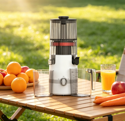 Φρέσκο Smart HJ102B Slow Masticating Juicer   Η Οικογένειά σας  Σύντομη Διαδρομή για Φρέσκο, Υγιεινό χυμό με 135mm Chute, 200W Cold Press, Αυτοκαθαριστικό & Ασφαλιστικό Κλειδί