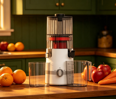 Φρέσκο Smart HJ102B Slow Masticating Juicer Το ταξίδι της οικογένειάς σας για καλύτερη υγεία ξεκινά εδώ με 135mm Chute, 200W Cold Press, αυτοκαθαριστικό και κλειδαριά ασφαλείας