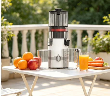Αποχυμωτής Αργής Στύψης Fresh Smart HJ102B – Η Λύση Φρέσκου Χυμού για Πολύτεκνες Οικογένειες με Άνοιγμα 135mm, Ψυχρής Έκθλιψης 200W, Αυτόματο Καθαρισμό & Smart Lock