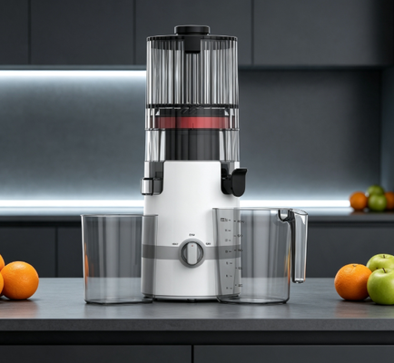 Φρέσκο Smart HJ102B Slow Masticating Juicer Η πλήρης οικογενειακή λύση με Pro-Lock Safety, 135mm Chute, 200W Cold Press & Self-Cleaning για όλες τις ηλικίες