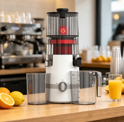 Φρέσκος Smart HJ102B Slow Masticating Juicer   Family-Safe Edition με σύστημα ασφαλείας διπλής κλειδαριότητας, 135mm Wide Chute, 200W Cold Press Motor & λειτουργία αυτοκαθαρισμού