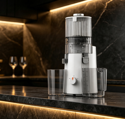Αποχυμωτής Αργής Στύψης Fresh Smart HJ102A – Εξαγωγέας Ψυχρής Έκθλιψης 55 RPM με Κανάλι Ολόκληρων Φρούτων 135mm, Αυτοκαθαριζόμενος, Χωρίς BPA & Αθόρυβο Μοτέρ για Υγιεινή Ζωή