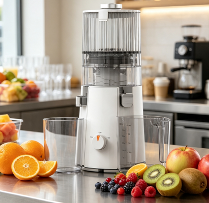 Φρέσκο Smart HJ102A Slow Masticating Juicer Extractor με 135mm ολόκληρο φρούτο, αυτοκαθαριστικό και διπλή τάση για παγκόσμια χρήση