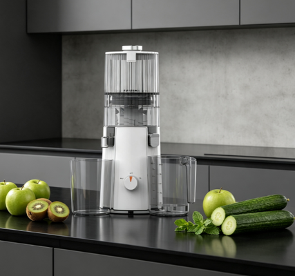 Φρέσκο Smart HJ102A Slow Masticating Juicer Το 55 RPM Cold Press που επιτέλους κάνει την καθημερινή χυτοκόλληση χωρίς προσπάθεια, με 135mm Full-Fruit Chute, αυτοκαθαριστικό & υψηλής απόδοσης εξαγωγή