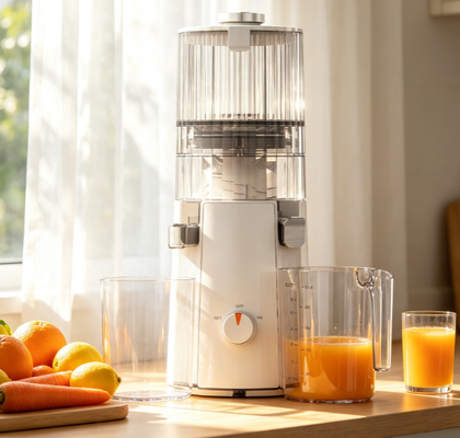 Φρέσκο Smart HJ102A Slow Masticating Juicer Το 55 RPM Cold Press που μετατρέπει την παραγωγή σε καθαρό, θρεπτικό υγρό χρυσό, με 135mm ολόκληρο φρούτο και αυτοκαθαριστική μαγεία