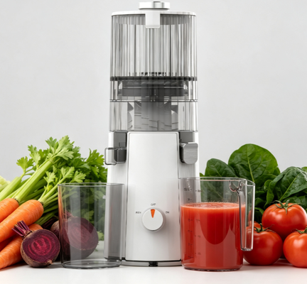 Φρέσκο έξυπνο HJ102A Luxury Edition Slow Masticating Juicer Πρωταθλήτρια 200W Cold Press Extractor με 135mm Wide Chute, 55 RPM Motor,Έλεγκτο σχεδιασμό και πολυτελή συσκευασία για τους απαιτητικούς γνωστούς
