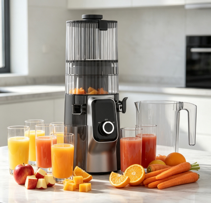 200W DC Motor Masticating Juicer HJ102C, Εύκολη αποσυναρμολόγηση Οικιακό χυμό φρούτων και λαχανικών