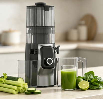 Φρέσκο Smart HJ102C Ολόκληρο φρούτο Slow Juicer 135mm Χωρίς προετοιμασία τροφοδοσίας, 200W κινητήρα, εύκολο καθαρό σχεδιασμό