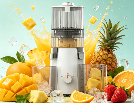 Αποχυμωτής Σπιτιού Fresh Smart HJ102A Slow Masticating με Φαρδύ Άνοιγμα Τροφοδοσίας 135mm, Μοτέρ 200W, Χωρίς BPA (Μοντέλο: HJ102)